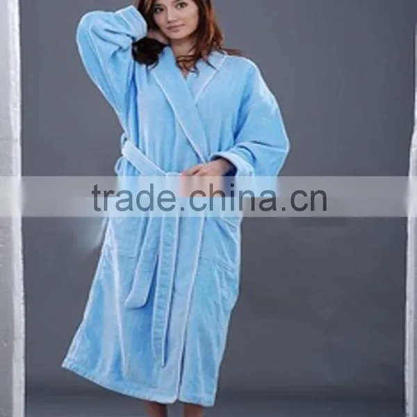 Women Cotton Terry Bathrobe photo-2