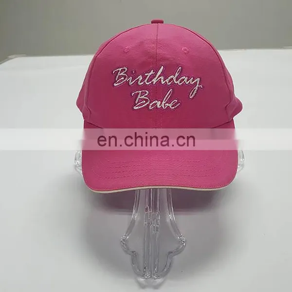 Custom Color Led Light Adult Sport Baseball Hats Mesh Dad Cap photo-6