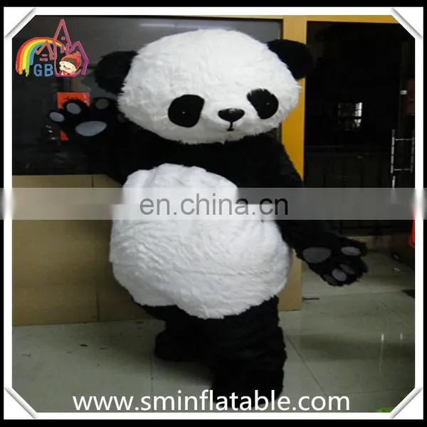 Hola Panda Mascot Costume, Plush Cartoon Cosplay Costume photo-2