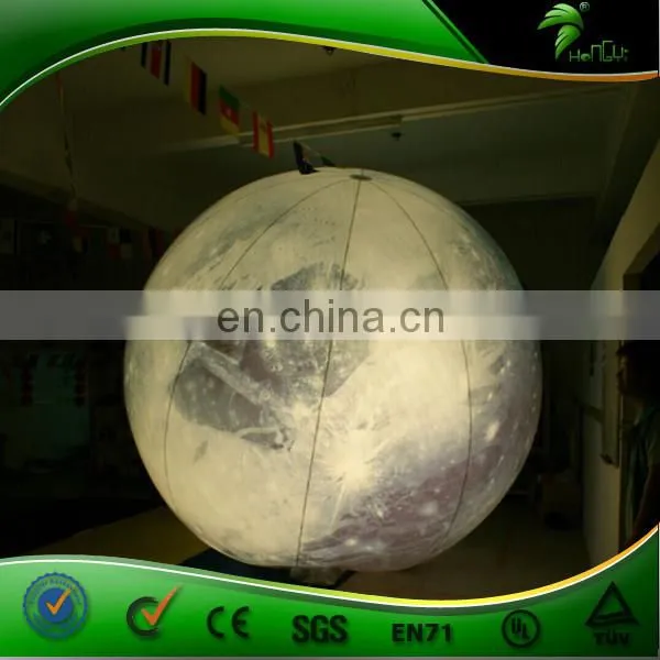 Astonishing Inflatable Decoration Sphere Moon Balloon Inflatable Chandelier Planet LED Light photo-2