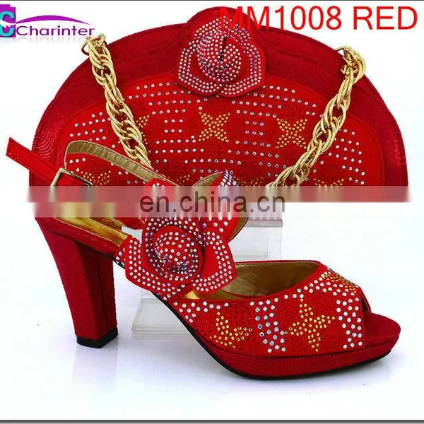 Shoes and Matching Clutch Bag Women High Heel Shoes MM1008 photo-4