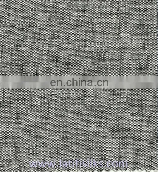 LINEN FABRIC DARK GREY