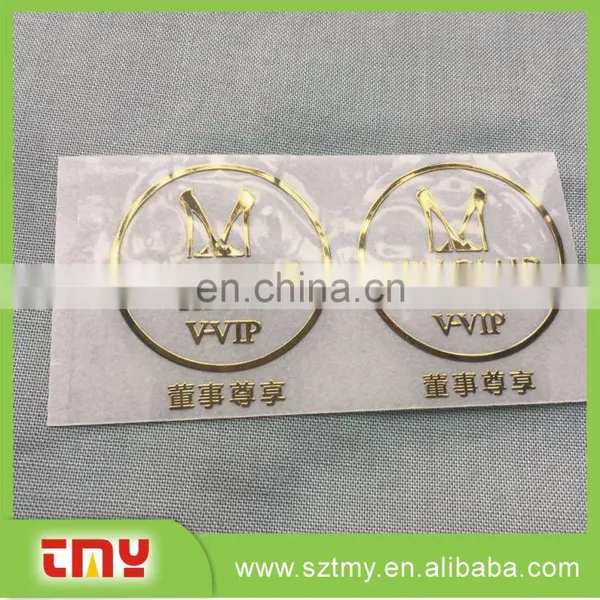 Best price metal sticker customized logo metal sticker gold metal sticker