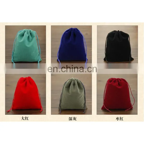 No MOQ Custom Velvet Printing Pouch Bag With Logo Printed as Custom Velvet Jewelry Bag