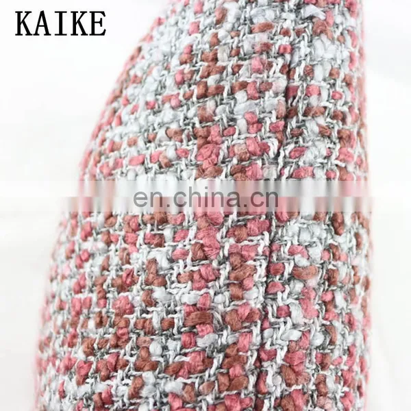 Custom New Fashion Headboard Bed Ancy Yarn Mandala Chunky Knit Plush Cushion photo-4