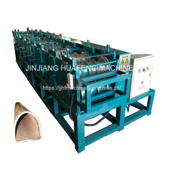 Steel D Shape Section Tube Roll Forming Machine, Special Shape Steel Pipe Roll Former photo-2