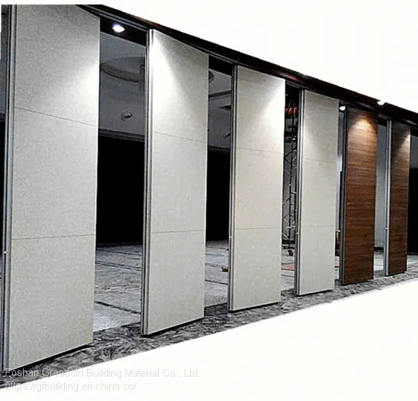 Room Partition Walls Folding Office Soundproof Acoustic Screen Hanging Style Melamine Board Operate Walls Folding Foldable Hotel Walls Room Partitions photo-4