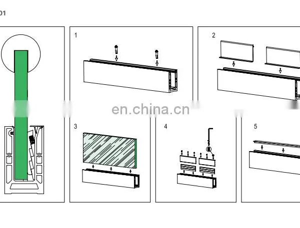 Fashion Shape Aluminum Glass Railing Balustrade Groove photo-2