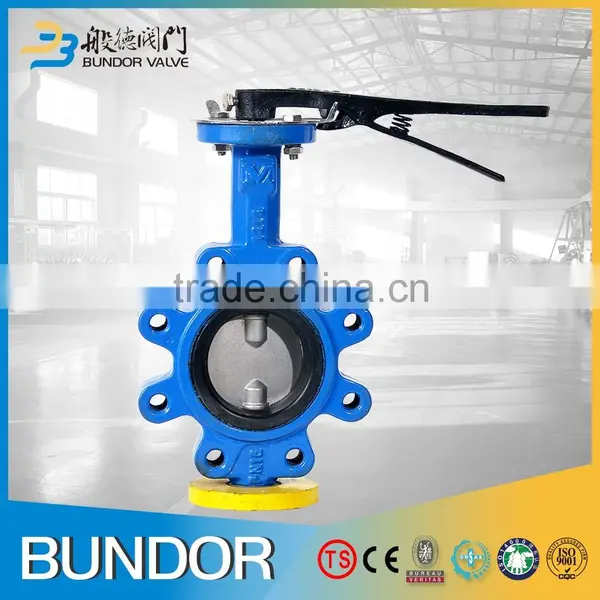 Casting Iron Manual Operated Lug Type Two Pieces Stem Butterfly Valve Without Pin photo-3