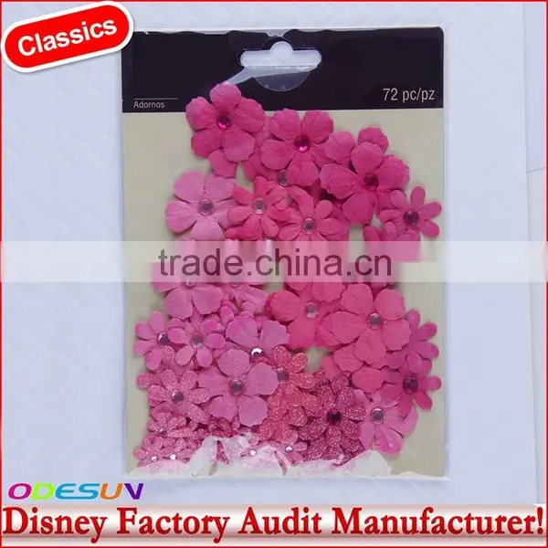 Disney Universal NBCU FAMA BSCI GSV Carrefour Factory Audit Manufacturer Dark Blue 2" Paper Rose Trio photo-3