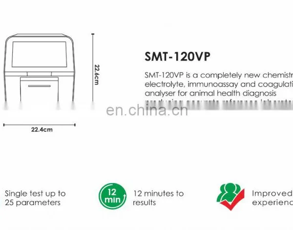 Seamaty Smt 120vp Clinical Analytical Instruments Vet Blood Analyzer Veterinary Biochemistry Analyzer photo-5