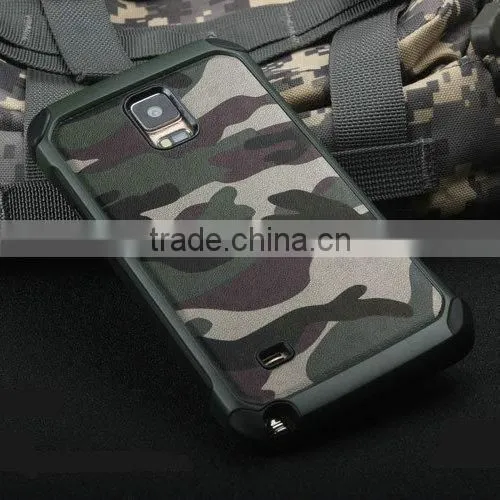 2015 New Arrival Camouflage Case for Samsung Galaxy Note 4, for Samsung Note 4 Back Cover, for Galaxy Note 4 Real Leather Case photo-3