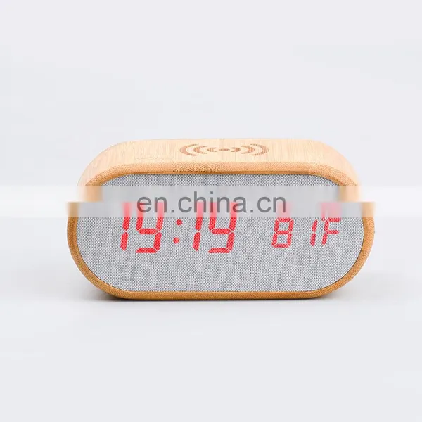 Fashion Home Decoration Grand Father Man Designer Luxury Table Digital Clock Wireless Charger With Clock photo-5