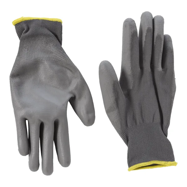 China Factory Wholesale 13G Nylon Liner Polyurethane Dipped PU Coated Work Gloves photo-3