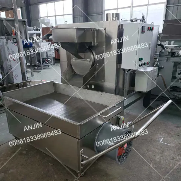 Gas Heating Almond Nut Roaster Peanut Roasting Machine Drum Roasting Machine photo-4