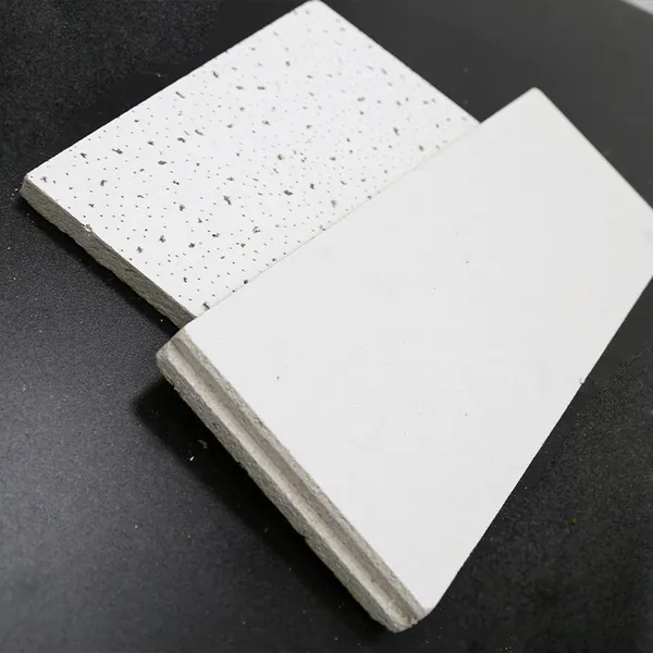 Acoustic Mineral Fiber Ceiling Tile 595x595x15mm Microlook Edge Pin Hole Design for Indian Market