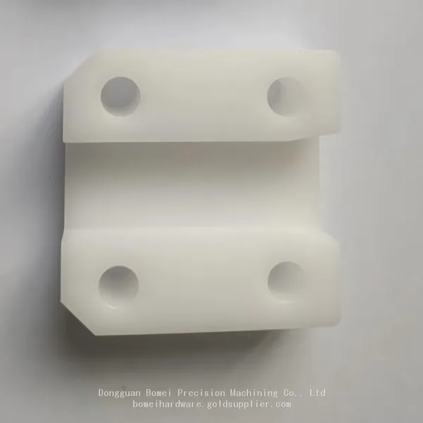 OEM CNC Milled White POM Threaded Inserts For Industrial Stacker Components