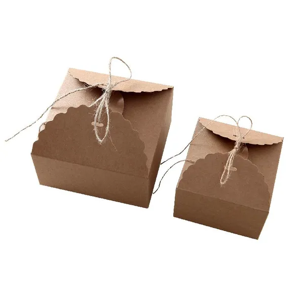 Foldable Kraft Paper Box With Ribbon photo-4