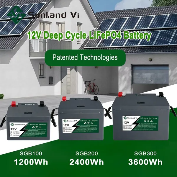 LifePo4 Battery 12V 100Ah&12V 200Ah&12V 300Ah Solar Battery with BMS 120A Upgraded version.