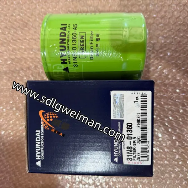 Original Hyundai 31N8‑01360 Cartridge‑Spin Filter for excavator