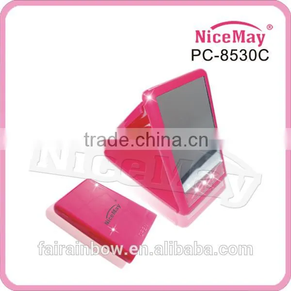 Foldable LED Lighted up Pocket Mirror