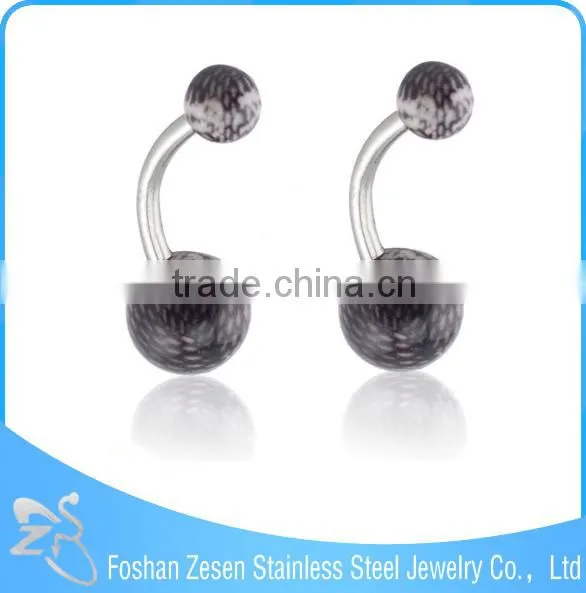 Stainless Steel Jewelry Main Material Resin Balls Belly Piercing Jewelry photo-5