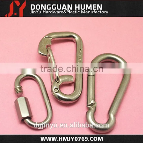 Jinyu Heavy Duty Stainless Steel Mountain Climbing Karabiner Hooks