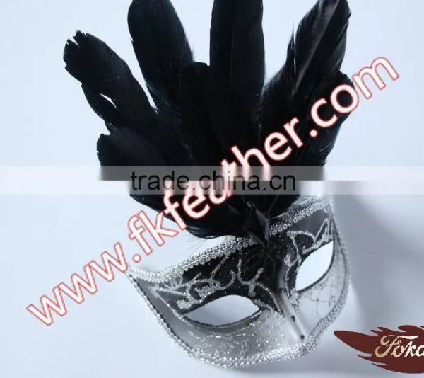 Wholesale Carnival Dance Goose Feather Party Mask For Female photo-4
