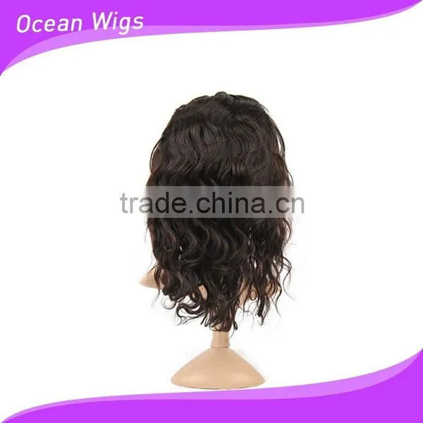 Human Hair Lace Wig, Body Wave, 14", Natural Color photo-5