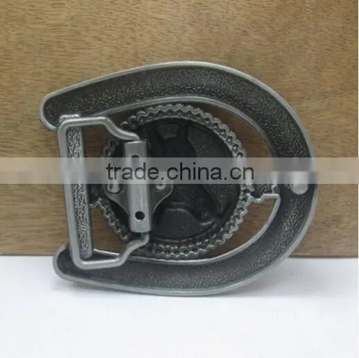 Ancient Bronze Horse Cowboy Belt Buckle photo-5