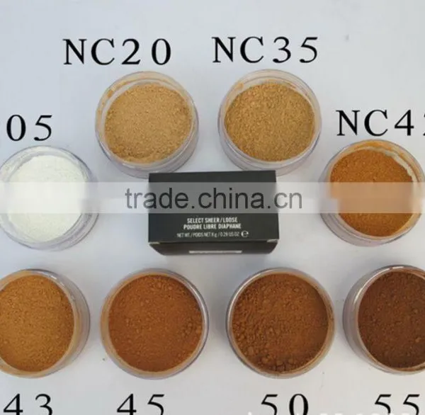Professional makeup matte colors face loose powder Name brands face powder