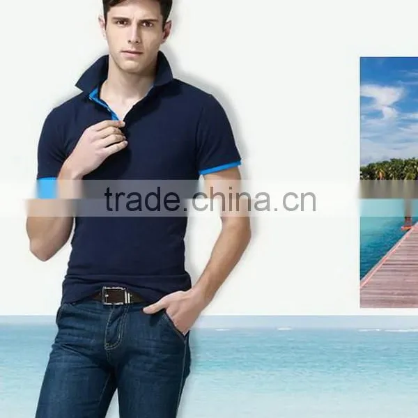 New New Coming Striped Men's Two Color Polo Shirts photo-2