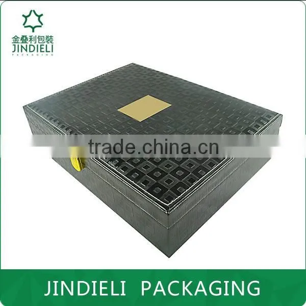 Fashion Design Black Leather Cosmetic Gift Set Box photo-2