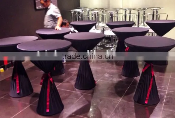 Lycra Spandex Cocktail Table Cloth for Wedding Wholesale Table Linen photo-2