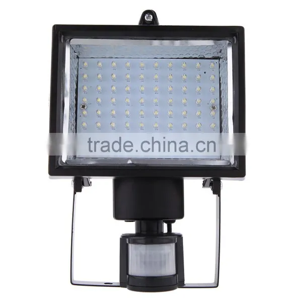 80LEDs Solar Panel PIR Body Human Motion & Light Sensor Landscape Lamp Security Spotlight for Lawn Garden Pool Pond Road Pathway photo-3