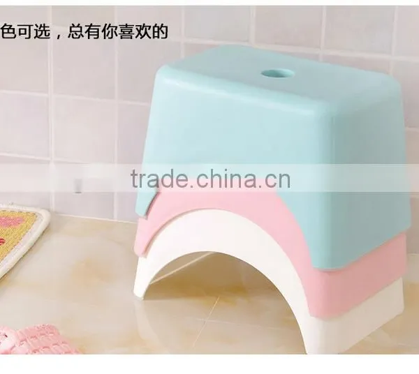 Creative Fashion Plastic Stool Children's Stool Bath Stool in Shoes Stool Small Wooden Bench photo-2