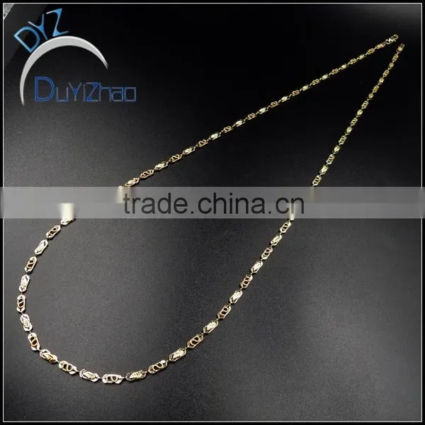 Factory Wholesale Latest Design Hip Hop Gold Necklace photo-3
