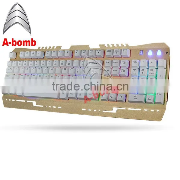 2016 A-bomb Waterproof LED Mechanical Keyboard With Metal Material and ABS photo-2