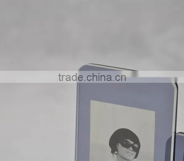 Family Souvenir Crystal Acrylic Photo Frame Magnetic Photo Block / Plexiglass Picture Frame photo-3