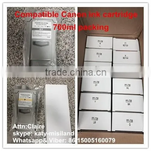 12 Colors Compatible 700ml Pigment Ink Cartridge Chip PFI-706 for Canon ImagePROGRAF IPF8400 IPF9400 photo-3