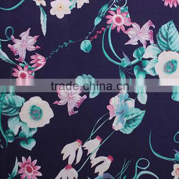 Rayon Cotton Fabric Reactive Printing Woven Cloth Wholesale Private Clothing photo-3
