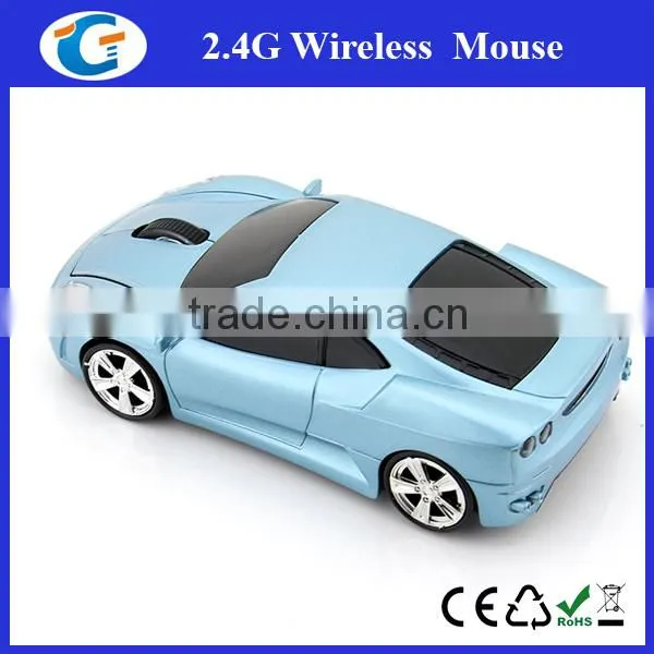 2.4Ghz PC Laptop Wireless Optical Racing Car Mouse photo-5