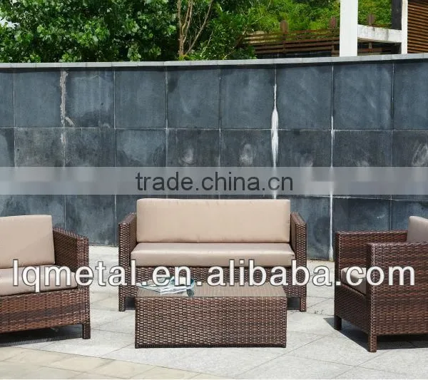 4pcs Outdoor Furniture Rattan Sofa Set