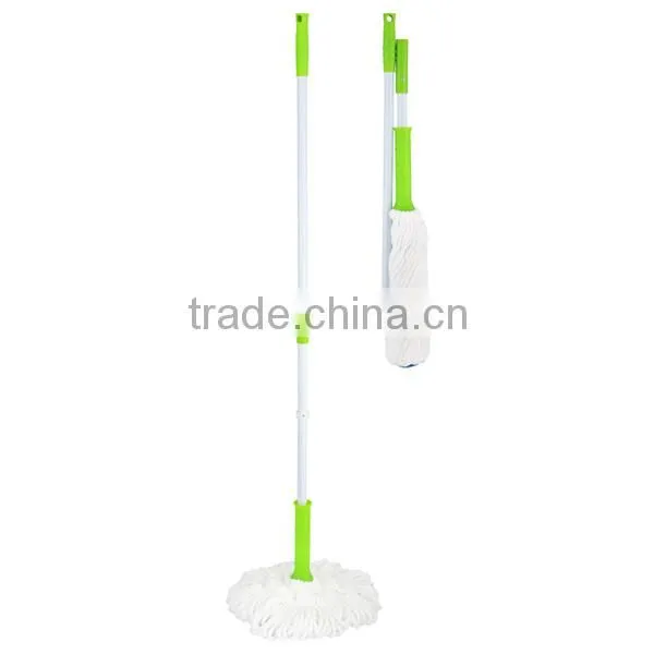 Twist Floor Mop Microfiber Iron or Stainless Steel Handle