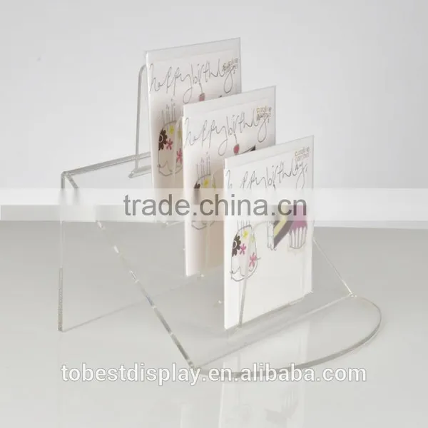 Innovative Design 7 Slots Acrylic Card Holder,acrylic Leaflet Holder,acrylic Brochure Holder photo-4
