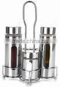 Stainless Steel Spice Jar/bottle With Rack