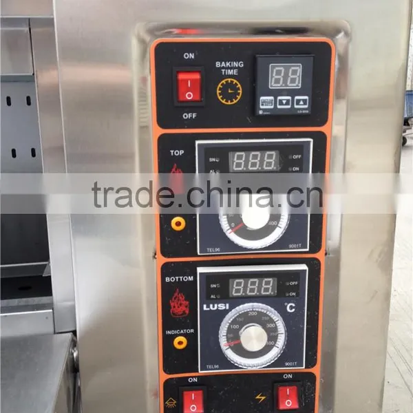 Pizza Baking Oven 1 Deck 3 Trays Digital Control Gas Pizza Bread Baking Machine photo-6