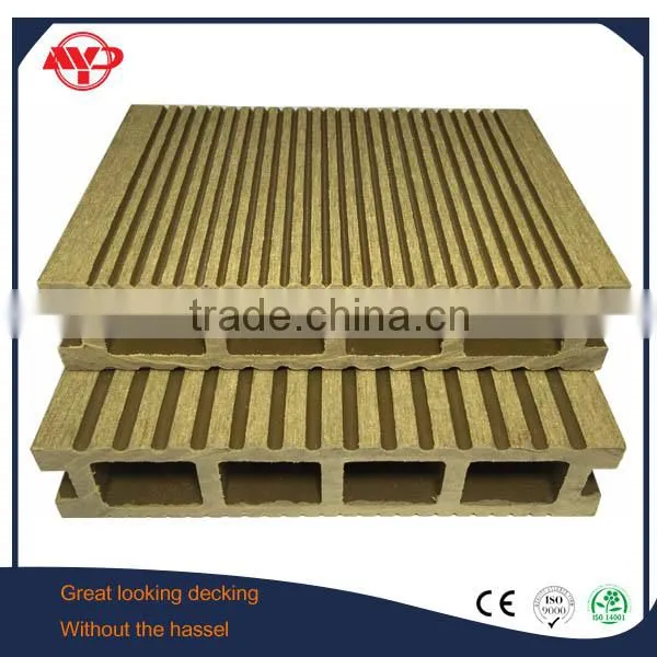 crack-resistant decking with cheap composite decking material popular wood plastic composite decking