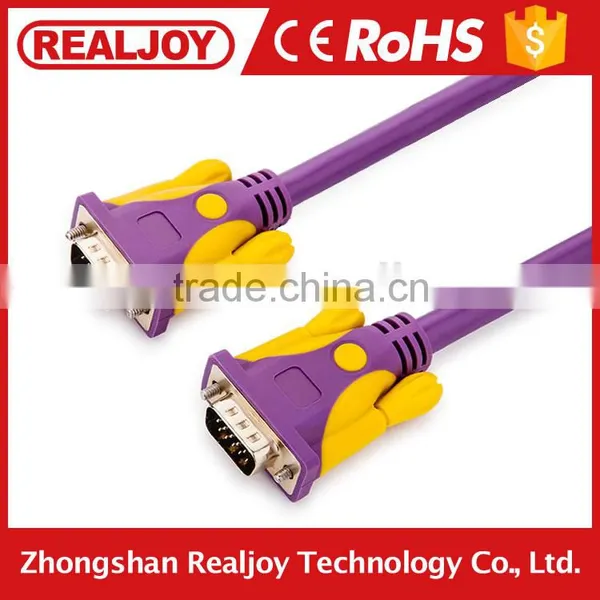 3m 3+9 15 Pins Male to Male Magnet Ring Vga Cable