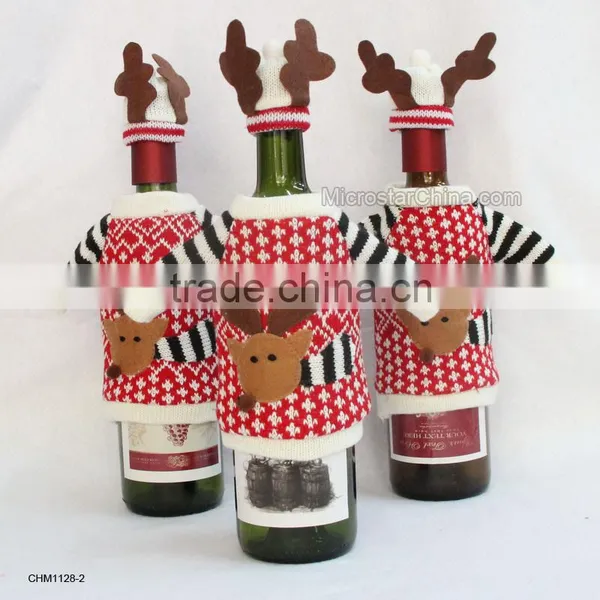 Merry Chirstmas Santa Claus and Deer No Glue Static Stickers Decoration photo-3